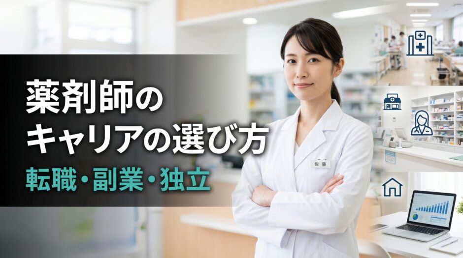 薬剤師のキャリアの選び方｜転職・副業・独立