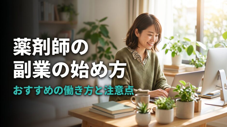 薬剤師の副業の始め方｜おすすめの働き方と注意点