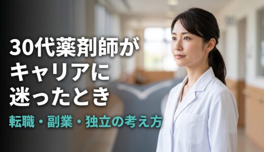 【薬剤師キャリアに迷ったら】30代で辞めたいときの動き方｜転職・副業・独立の考え方