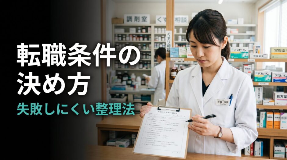転職条件の決め方｜失敗しにくい整理法