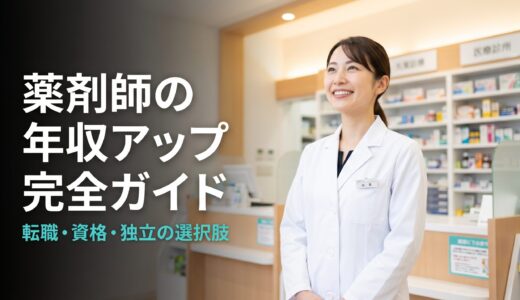 【薬剤師の年収アップ完全ガイド】転職・昇進・資格取得から独立まで選択肢6選を徹底解説