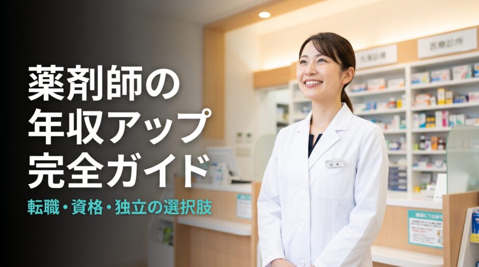 薬剤師の年収アップ完全ガイド｜転職・資格・独立の選択肢