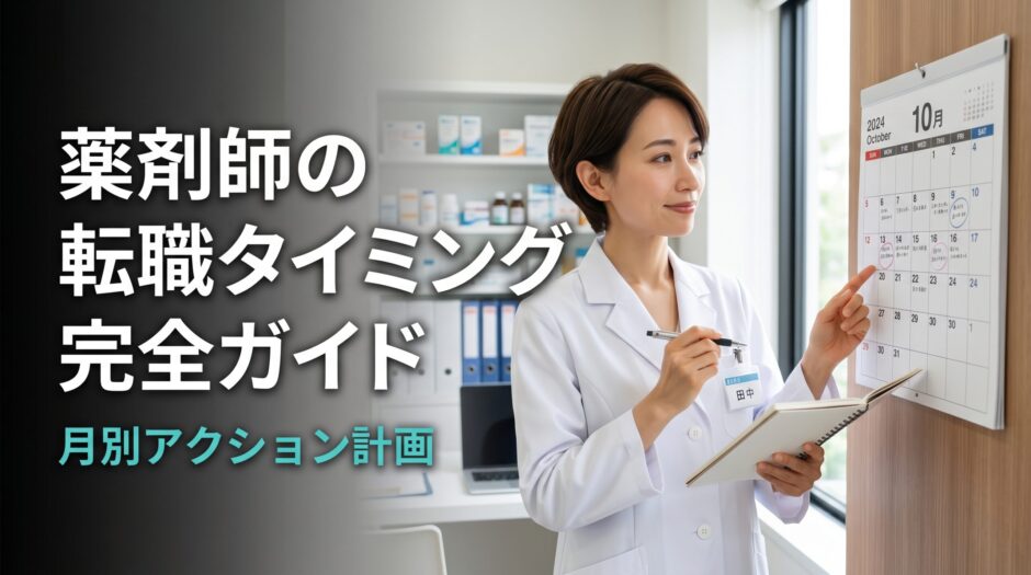 薬剤師の転職タイミング完全ガイド｜月別アクション計画