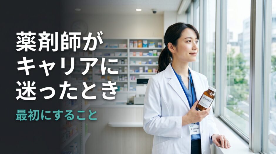 薬剤師がキャリアに迷ったとき最初にすること｜アイキャッチ画像