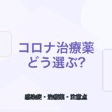 【薬剤師向け】コロナ治療薬の選び方｜種類・使い分け・注意点