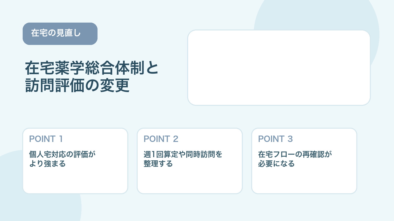 【2026年版】在宅薬学総合体制加算の見直しとは?訪問薬剤管理の変更点も解説