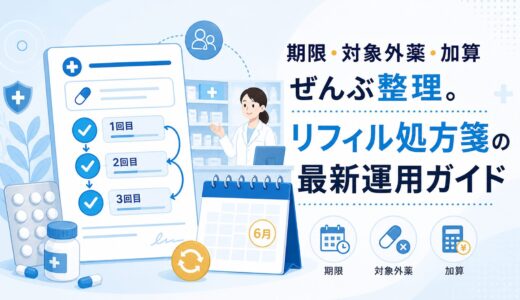 【2026年6月改定】リフィル処方箋の算定｜薬局での実務対応・期限・加算を完全ガイド