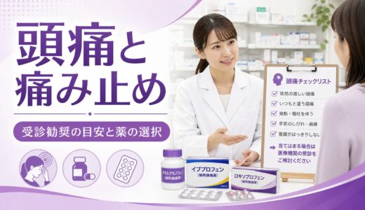 【薬剤師向け】頭痛時の鎮痛薬選び｜片頭痛・緊張型・群発・市販薬の使い分け完全ガイド