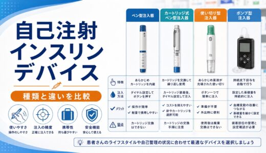 【比較表あり】自己注射インスリンのデバイス一覧｜ソロスター・フレックスタッチの違い