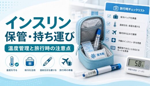 【患者説明に使える】インスリン製剤の保管方法｜冷蔵庫・室温・持ち運び・旅行時の完全ガイド