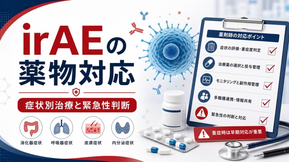 irAEの薬物対応｜症状別治療と緊急性判断