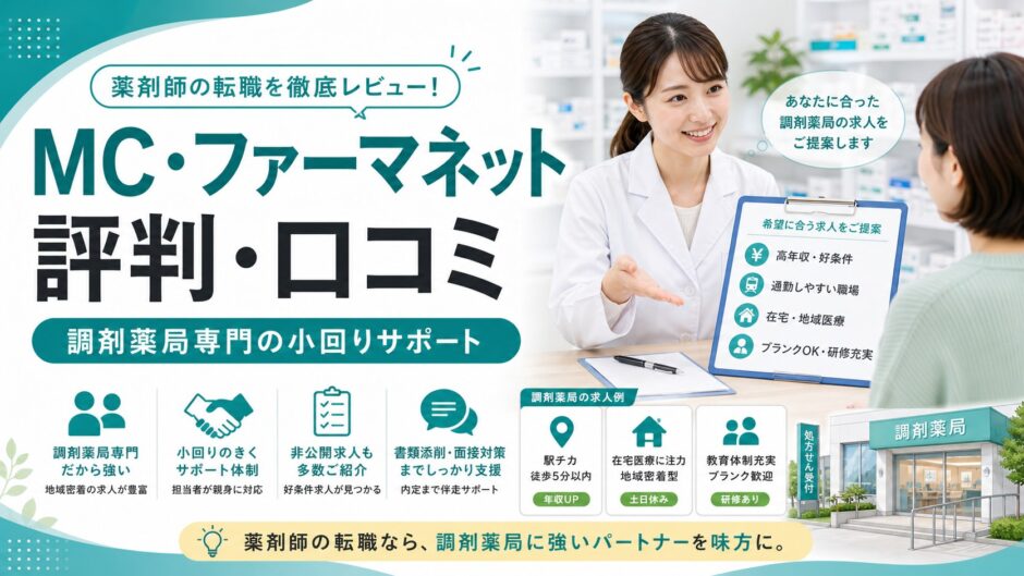MC・ファーマネット 評判・口コミ｜調剤薬局専門の小回りサポート