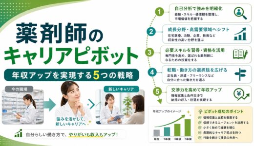 【薬剤師のキャリアピボット完全ガイド】業態転換で年収アップを実現する5つの戦略