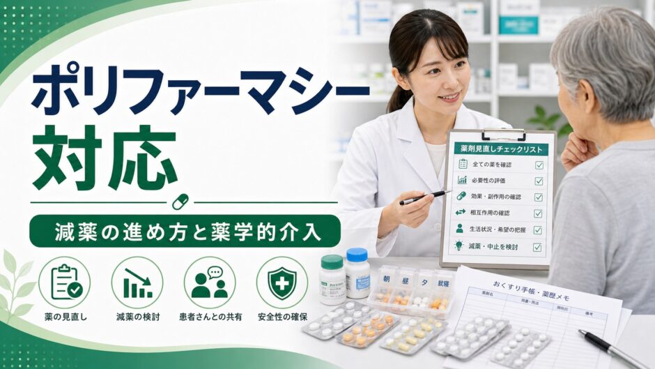 ポリファーマシー対応｜減薬の進め方と薬学的介入