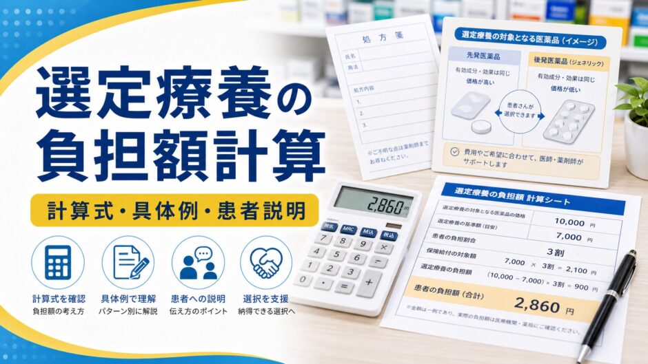 選定療養の負担額計算｜計算式・具体例・患者説明