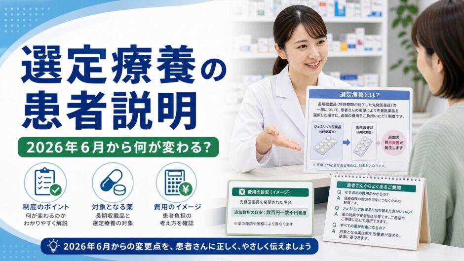 選定療養の患者説明｜2026年6月から何が変わる？