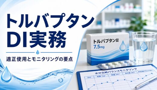【薬剤師向け】トルバプタンの服薬指導完全ガイド｜適応症・副作用・水分管理・処方確認のポイント