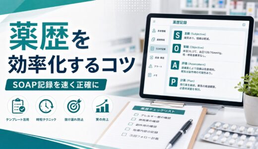 【薬剤師向け】薬歴を早く終える実践法｜時短につながる整理・テンプレ・記録のコツを徹底解説