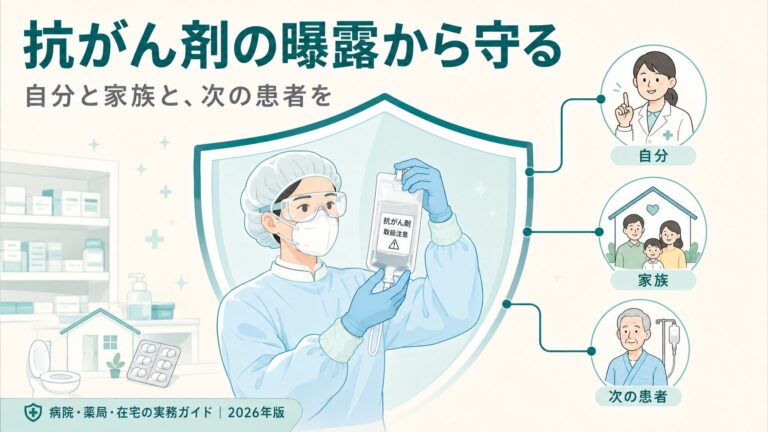 【薬剤師向け】抗がん剤の職業性曝露対策｜HD分類・PPE・CSTD・在宅指導まで2026年版実務ガイド