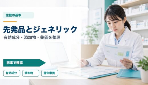 【薬剤師向け】先発医薬品とジェネリックの違い｜有効成分・添加物・薬価・選定療養対応を徹底解説