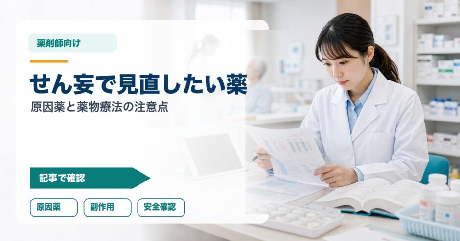せん妄で見直したい薬｜原因薬と薬物療法の注意点