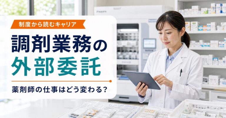 調剤業務の一部外部委託で薬剤師の仕事はどう変わる？厚労省資料から読む実務とキャリア