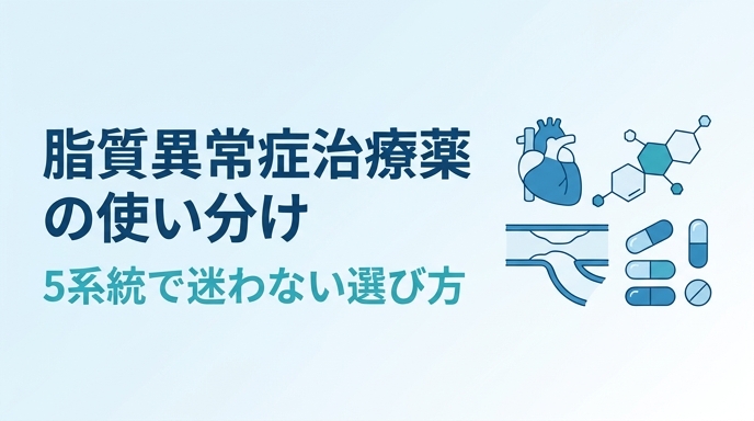 【比較表あり】脂質異常症治療薬の使い分け｜スタチン・エゼチミブ・PCSK9阻害薬・ベムペド酸・選択的PPARαの選び方【薬剤師向け2026年版】