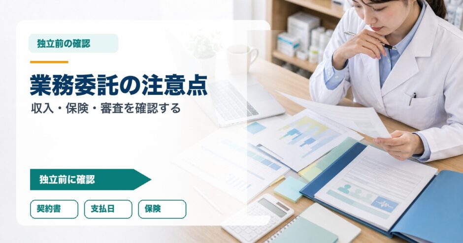 業務委託の注意点｜収入・保険・審査を確認する