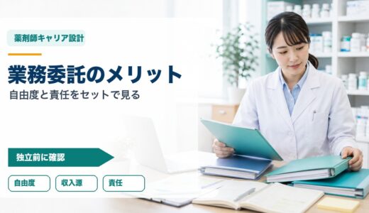 薬剤師の業務委託契約メリット｜独立前に確認する自由度・収入・責任