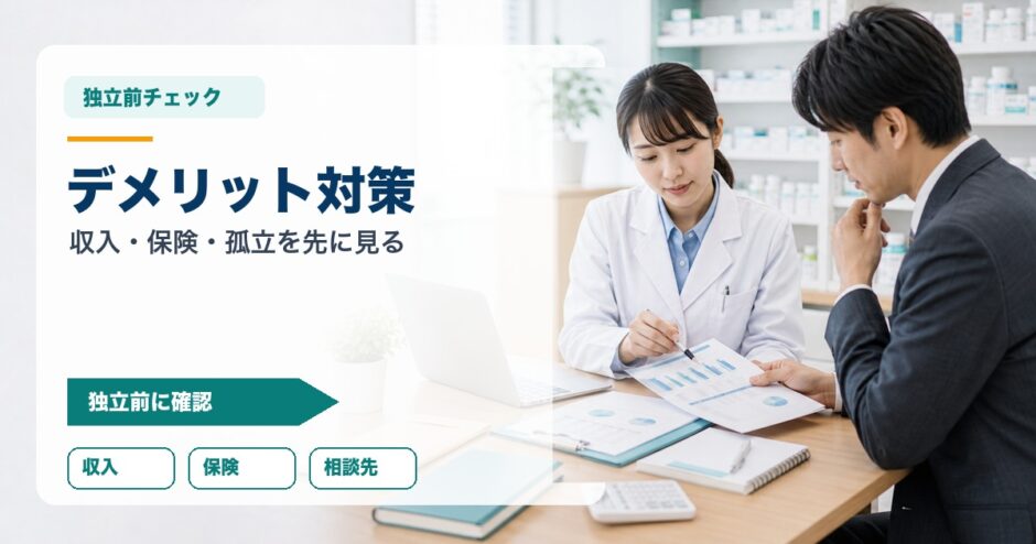 デメリット対策｜収入・保険・孤立を先に見る