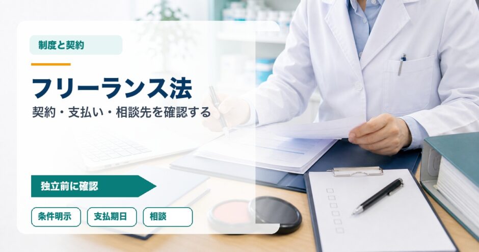 フリーランス法｜契約・支払い・相談先を確認する