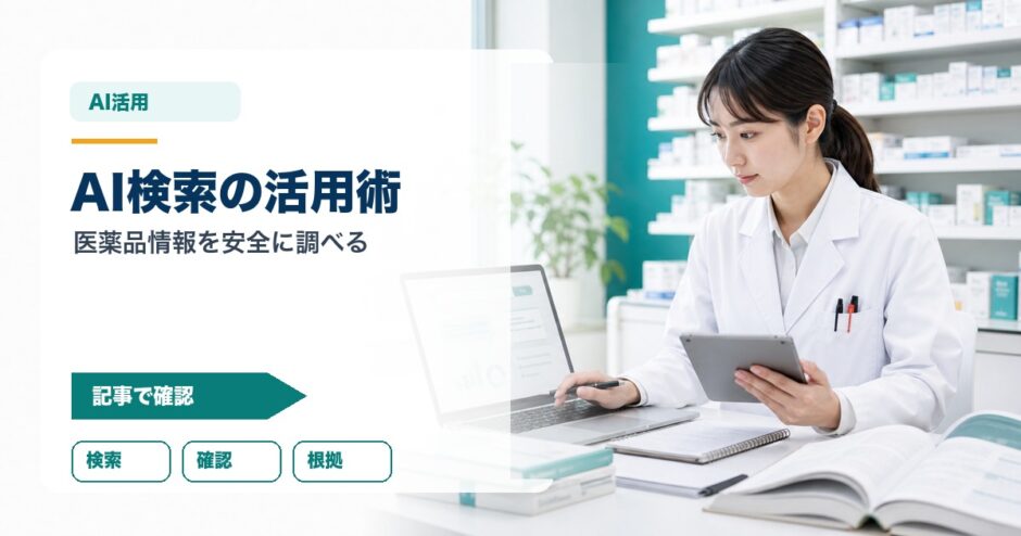 AI検索の活用術｜医薬品情報を安全に調べる