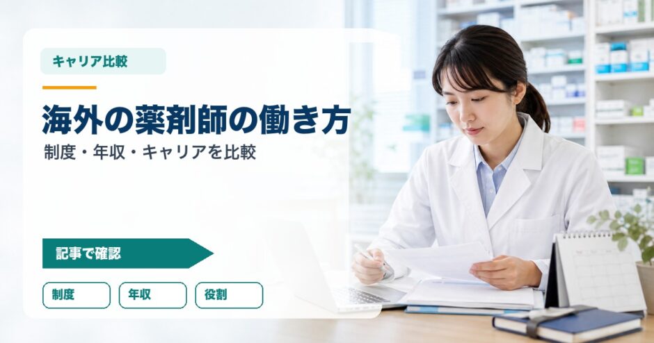 海外の薬剤師の働き方｜制度・年収・キャリアを比較