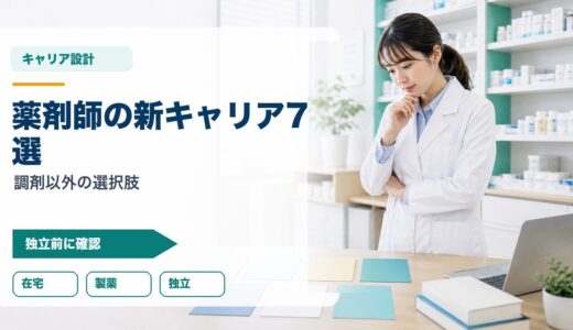 【薬剤師の新キャリア7選】調剤以外の選択肢｜在宅・製薬・CRO・行政・フリーランス・教育・コンサル