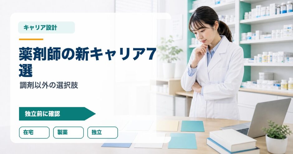 薬剤師の新キャリア7選｜調剤以外の選択肢