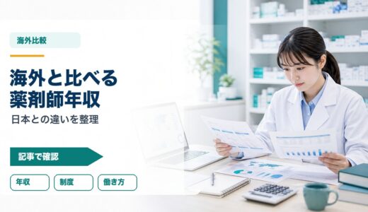 【薬剤師向け】海外と比べる薬剤師年収｜日本との違いをやさしく整理