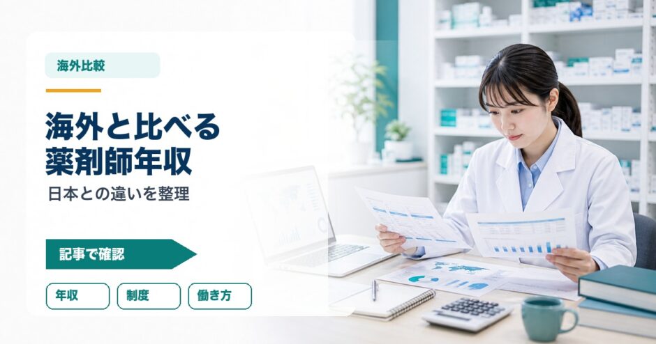 海外と比べる 薬剤師年収｜日本との違いを整理