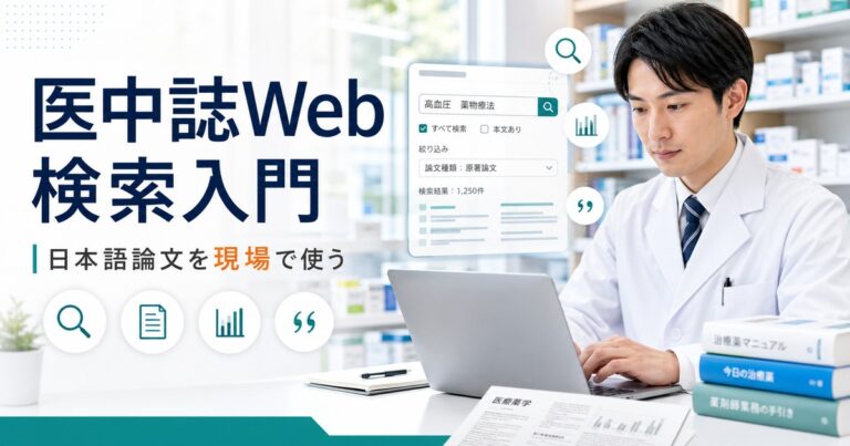 【薬剤師向け】医中誌Webの使い方｜日本語論文を効率よく探す実践ガイド【2026年版】
