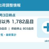 2026年7月3日時点の医薬品の出荷調整情報を薬効分類別にまとめたアイキャッチ画像