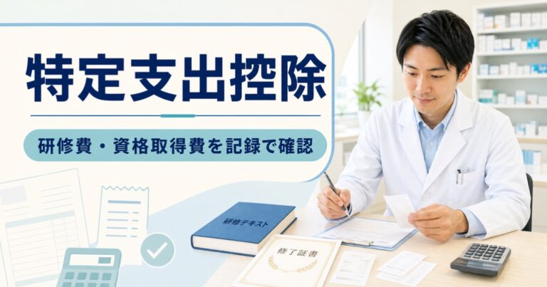薬剤師の特定支出控除・支出記録シート｜研修費と資格取得費を8項目で確認【2026年】