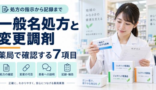 一般名処方と変更調剤の線引き｜薬局で確認する7項目【2026年版】
