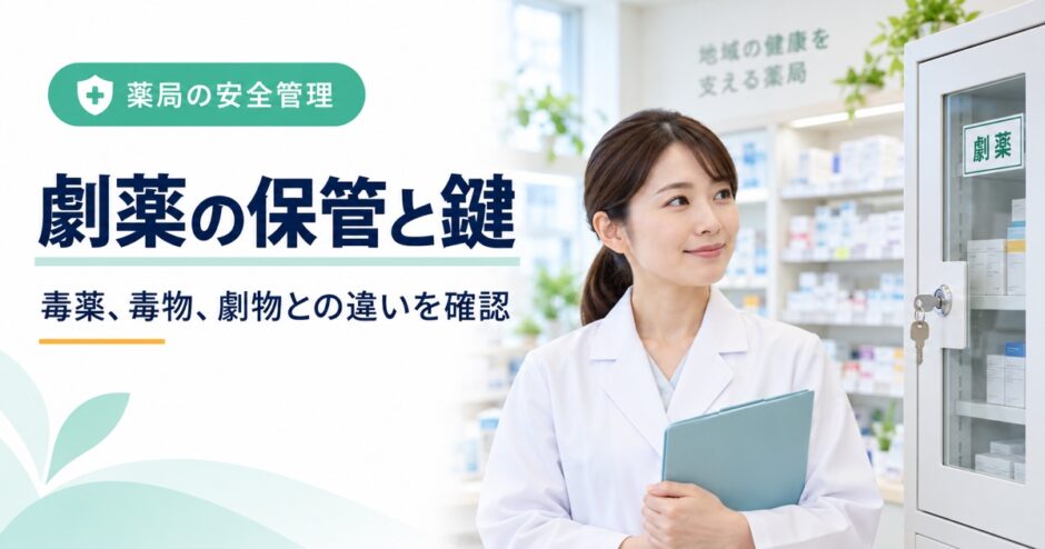 劇薬の保管に鍵は必要か｜毒薬、毒物、劇物との違いを7項目で確認【2026年版】